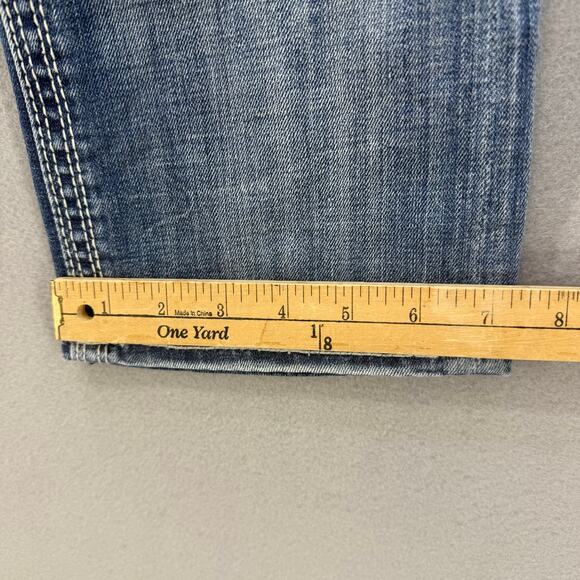 Vigoss Jeans Women's 3x21 Blue The York Capri Leather Studded Embellished - Picture 14 of 14